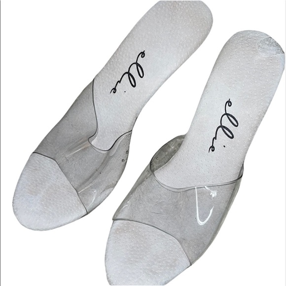 Ellie Clear Heels Size 8 - Picture 1 of 7